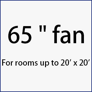65-inch ceiling fan For rooms up to 20' x 20'