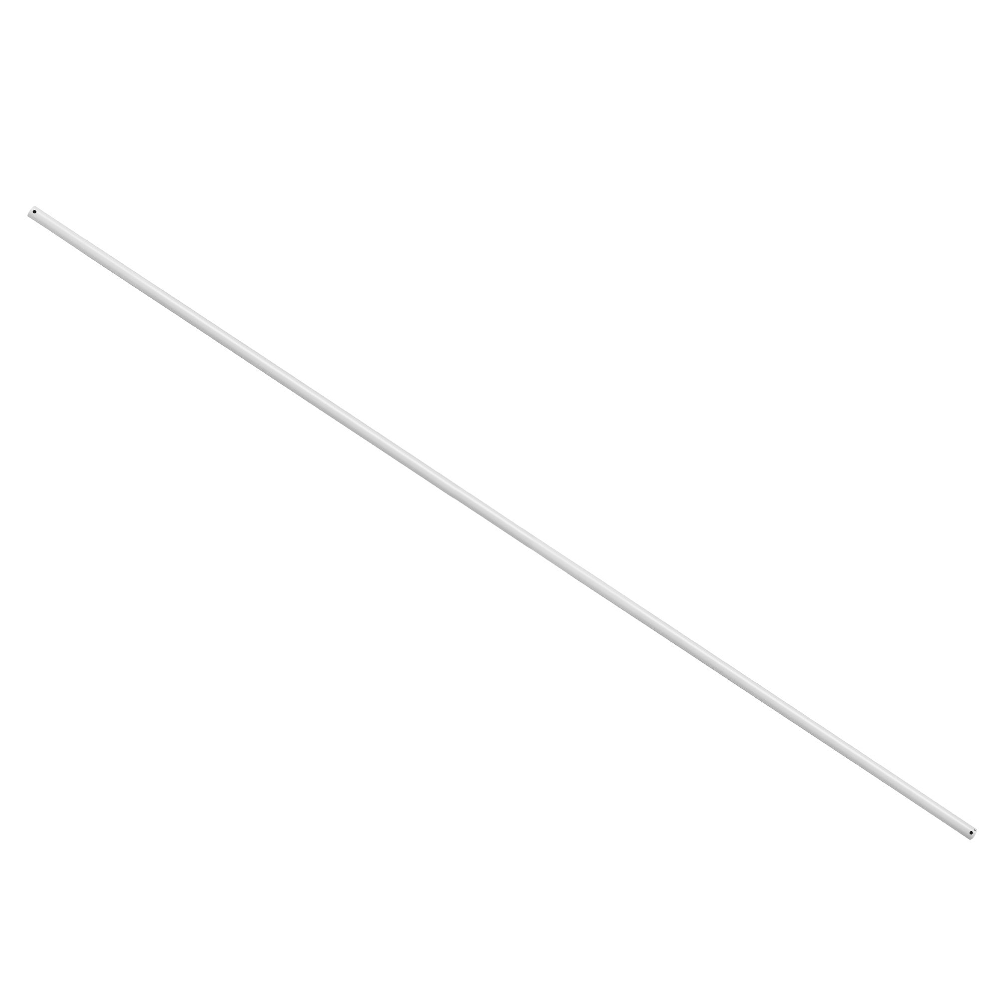 72-inch extended downrod in a sleek white finish, designed for AC/DC motor ceiling fans to optimize airflow in great size rooms with high ceilings.