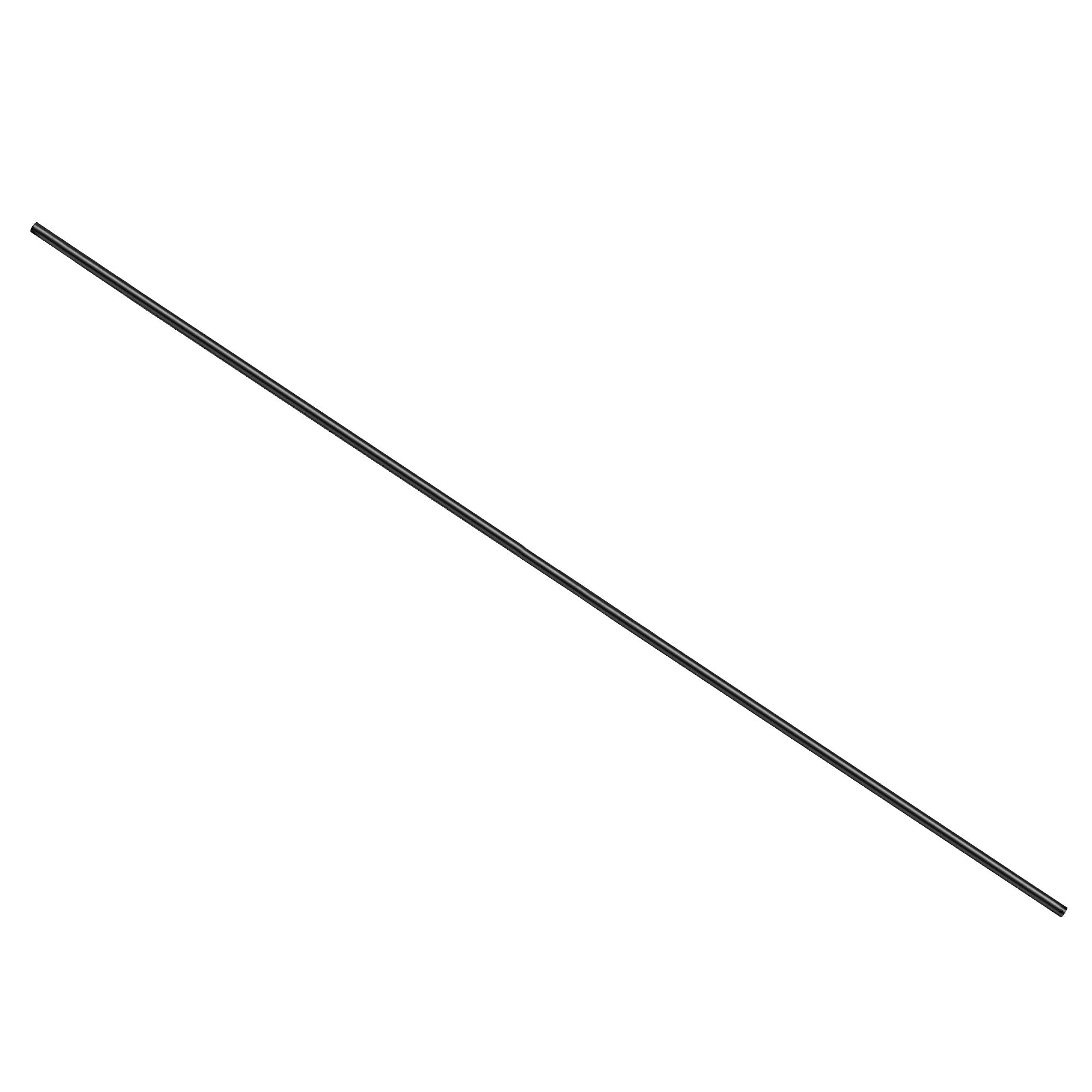 72-inch extended downrod in a sleek black finish, designed for AC/DC motor ceiling fans to optimize airflow in great size rooms with high ceilings.