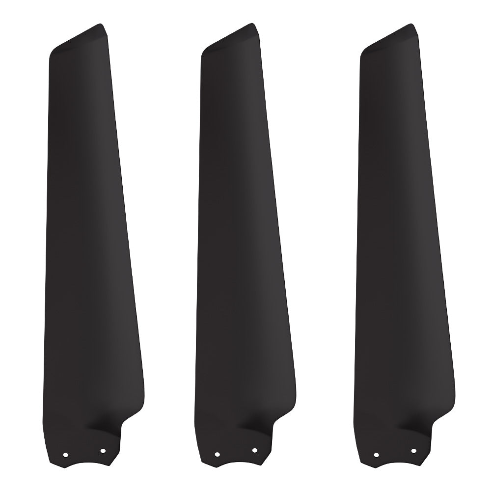 Attis smart ceiling fan with 3 blades black 52 inch