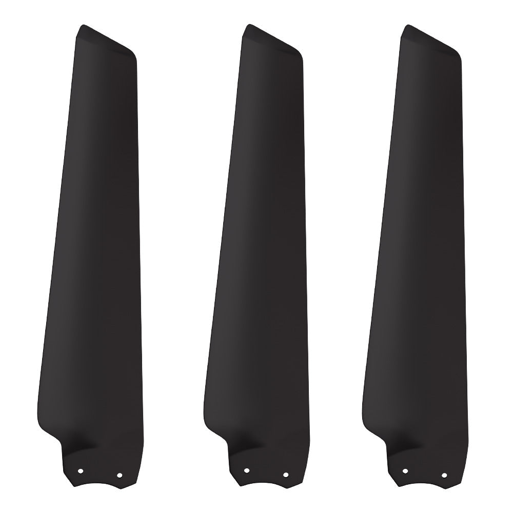 Attis smart ceiling fan with 3 blades black 52 inch