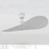 White Azure modern ceiling fan with dimmable LED light, designed for modern spaces with smart control functionality via WIFI apps, wireless Bluetooth and voice control.