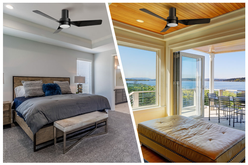 Carro-Smafan-Barnet-44”-Indoor-OutDoor-Smart-Ceiling-Fan-with-Remote-Flush-Mount-Low-Profile