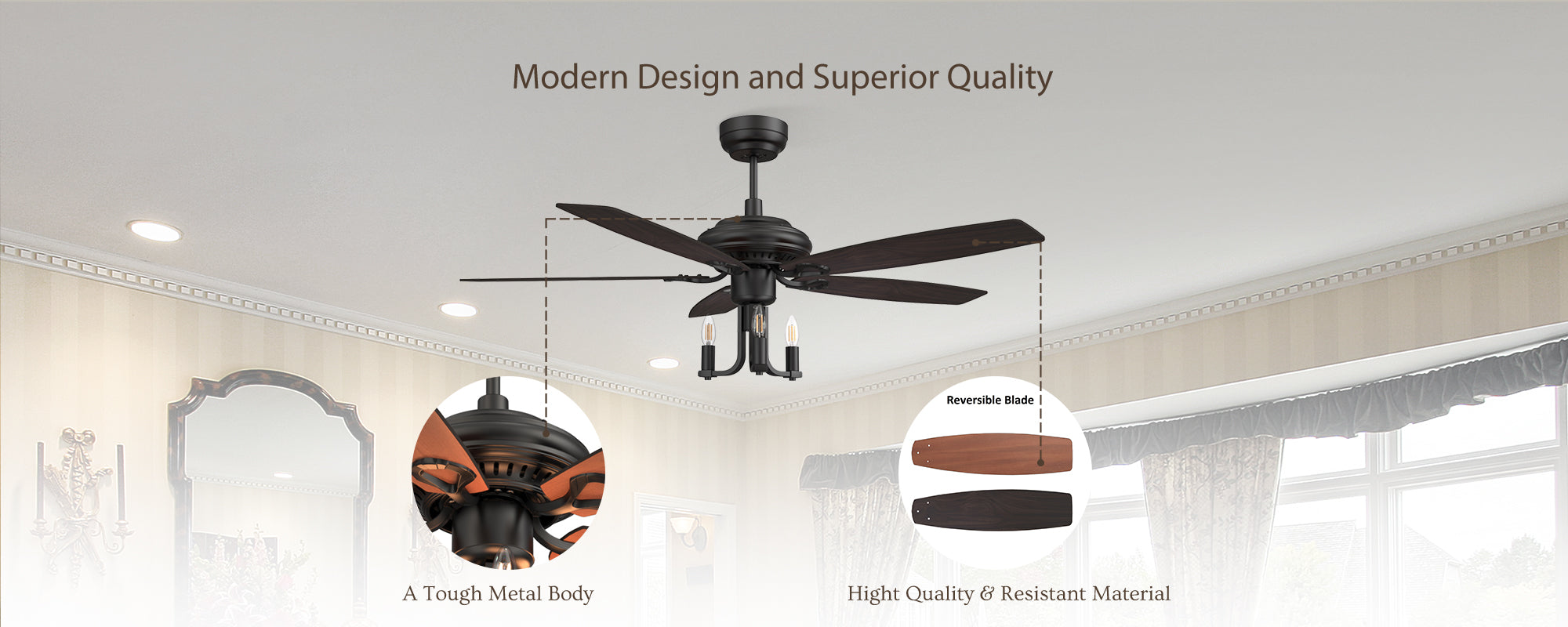 Carro-Smafan-Bryson-52''-10-speed-Ceiling-Fan-with-Distant-Convenient-Remote-Control