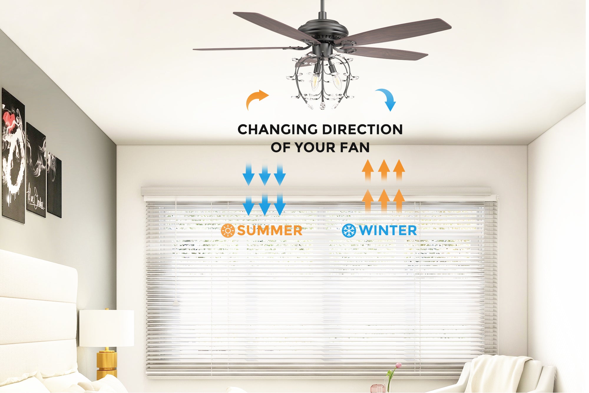 Carro-Smafan-Cedar-52''Ceiling-Fan-with-Remote-and-Reversible-Fan-Blades--work-with-10-speed-DC-Motor-Reversible-Season-Mode