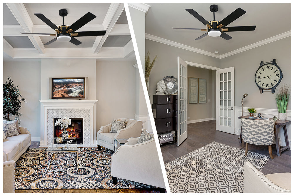 Carro-Smafan-Sennin-52''-Modern-Ceiling-Fan-with-Remote-Slope-Flat-Angled-Mount-Extension-Downrod.