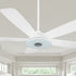 Carro Home Striker 56 inch 5-Blade Smart Ceiling Fan with LED Light Kit & Remote - White Case and pure white Fan Blades.