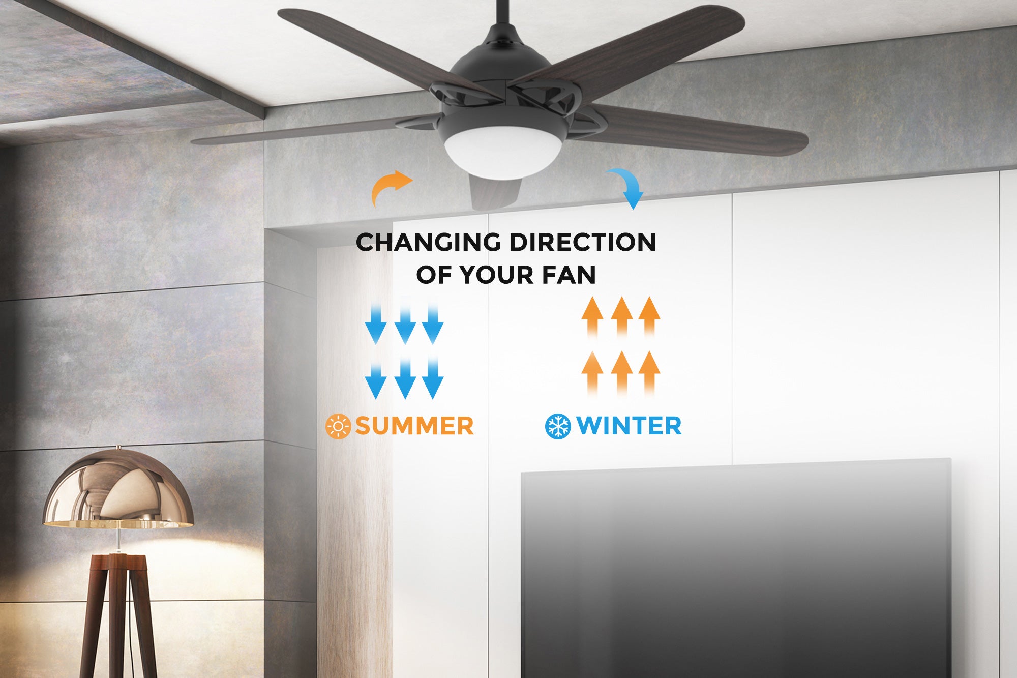 Carro-Smafan-sonnen52''Ceiling-Fan-with-Remote-and-Reversible-Fan-Blades--work-with-10-speed-DC-Motor-Reversible-Season-Mode