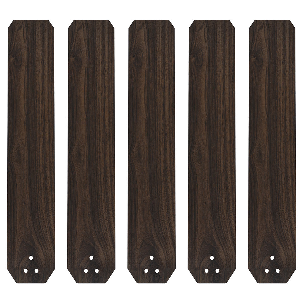 Essex 52" 5-Blade Smart Ceiling Fan Blades in Dark Wood