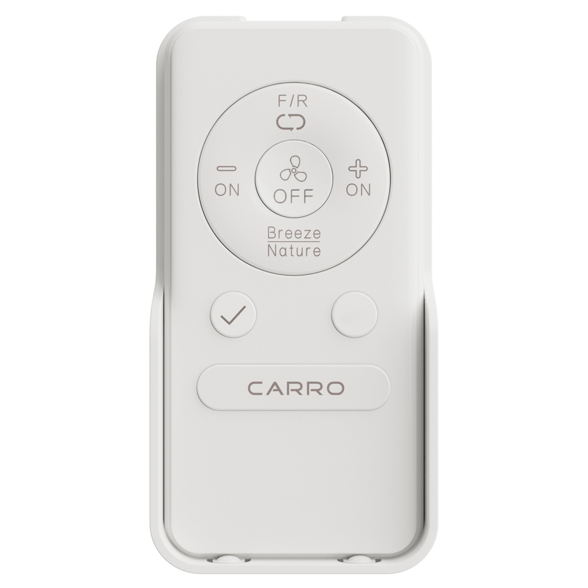 CARRO white remote for reversible DC motor ceiling fan without light