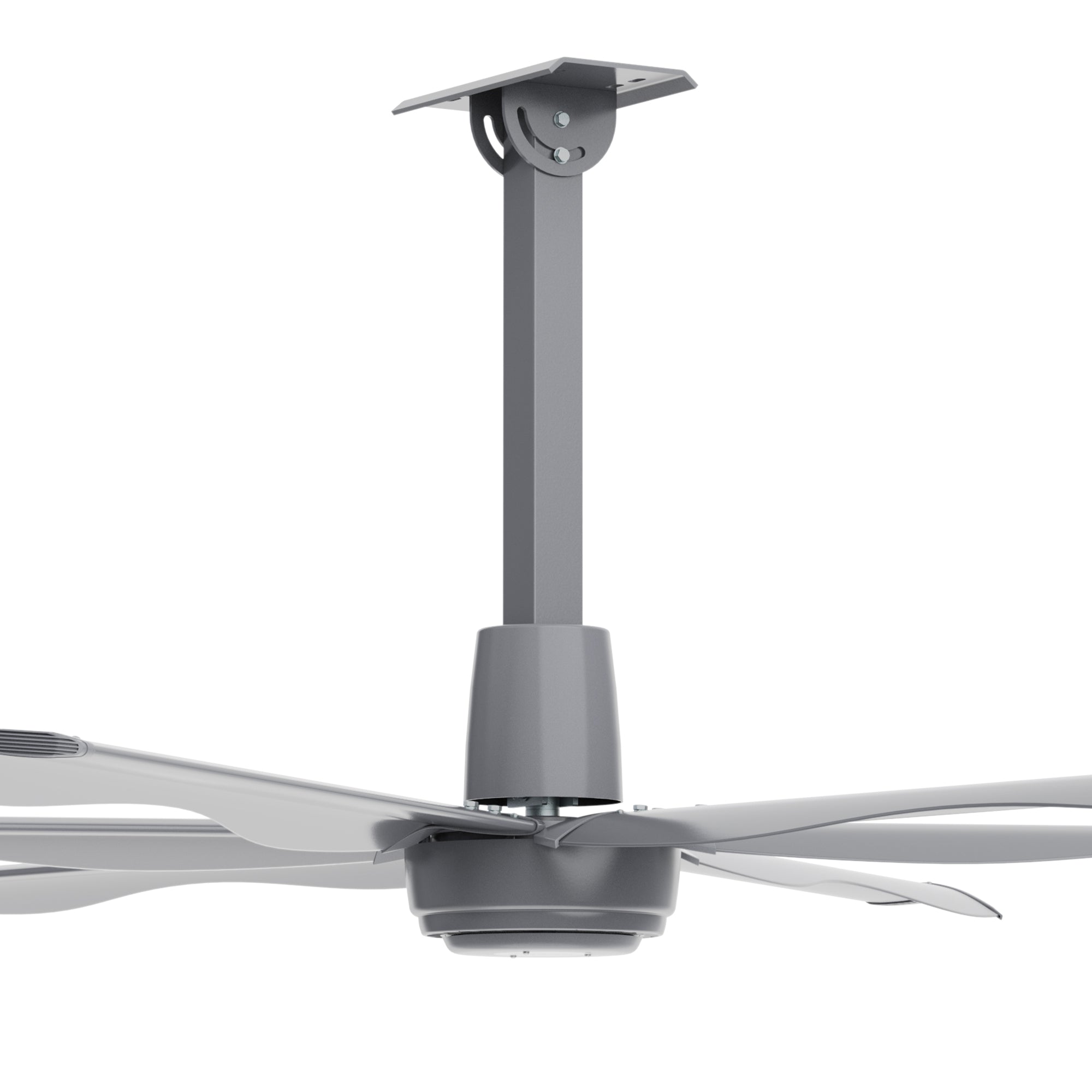 Close-up view of the 8ft commercial fan&