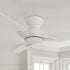 Carro smafan low-profile ceiling fans without lights 44 inch, white finish