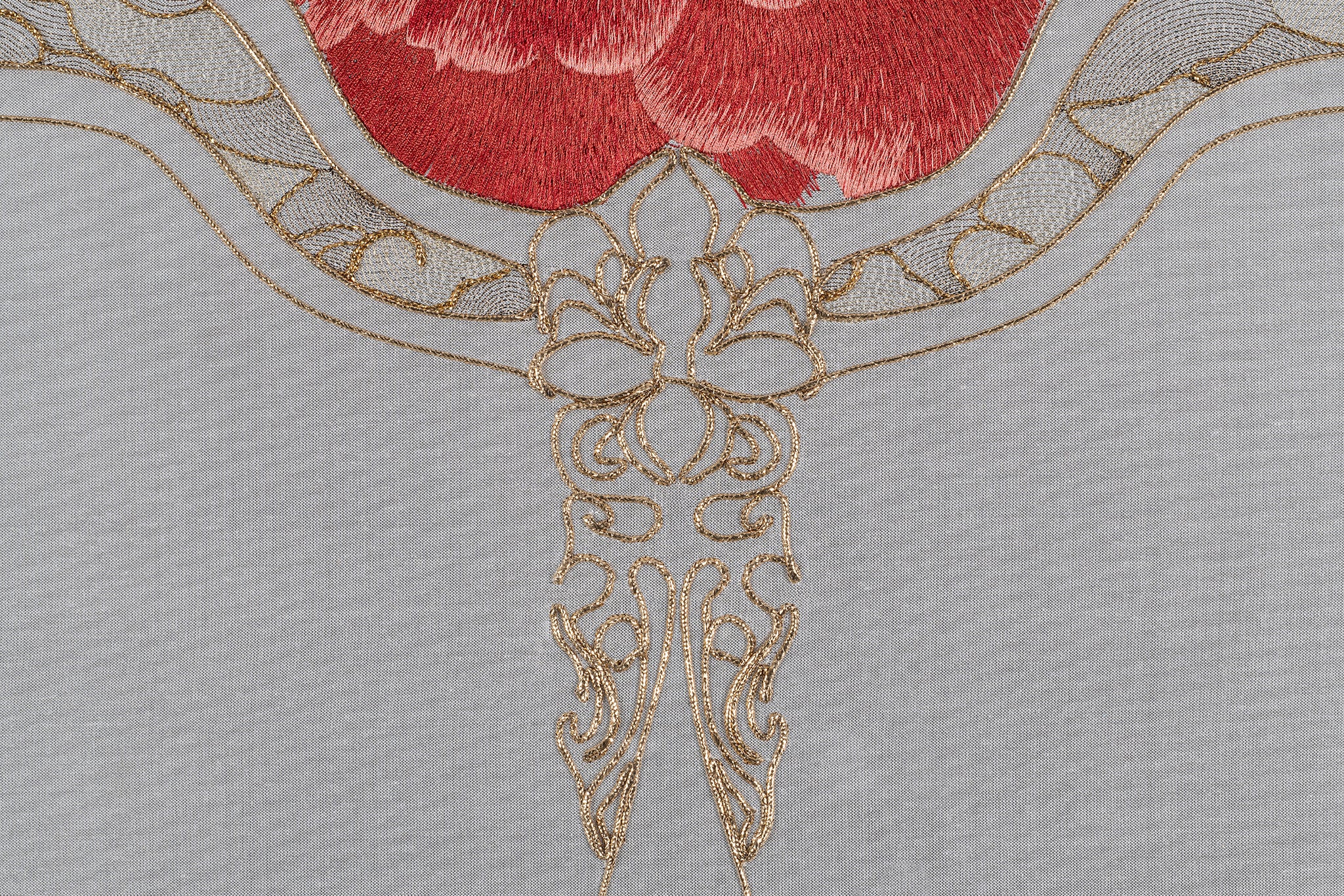 Royal fan handle and frame details