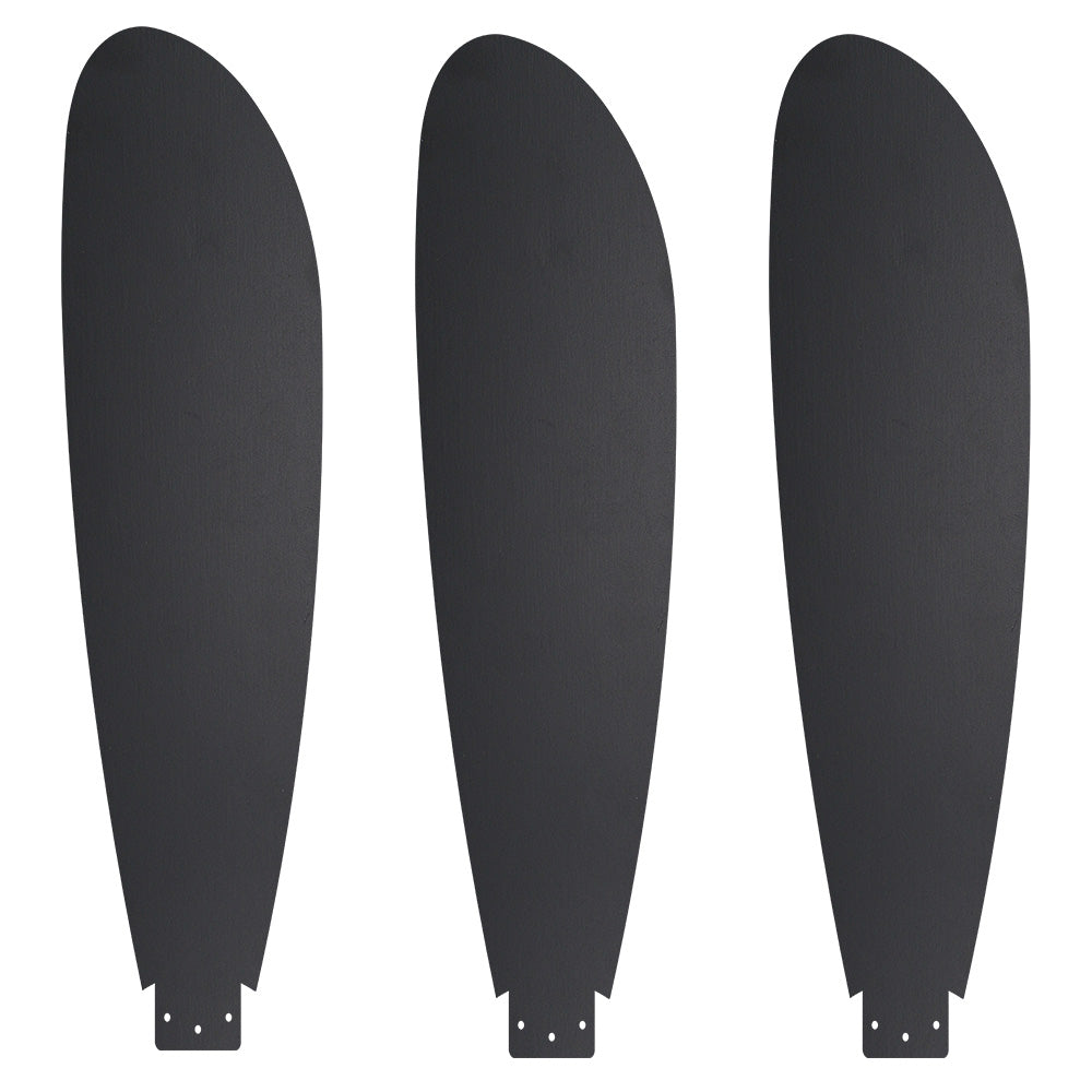 Fayette smart ceiling fan with 3 blades in Black 52 inch