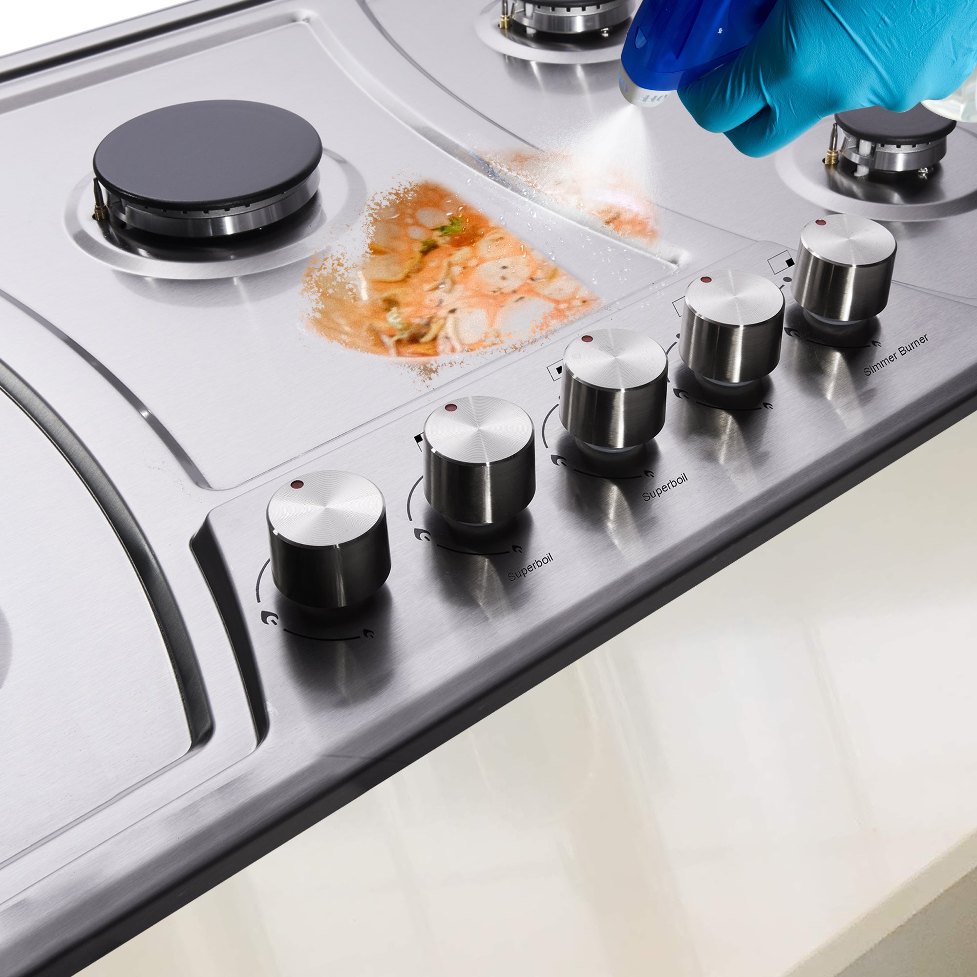 Gustoso 30 inch Gas Cooktops with 5 Burner