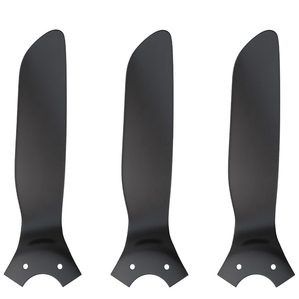 Icebreaker smart ceiling fan with 3 blades black 52 inch