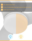 Laurin 52 inch Low Profile Remote Ceiling Fan with LED Light
