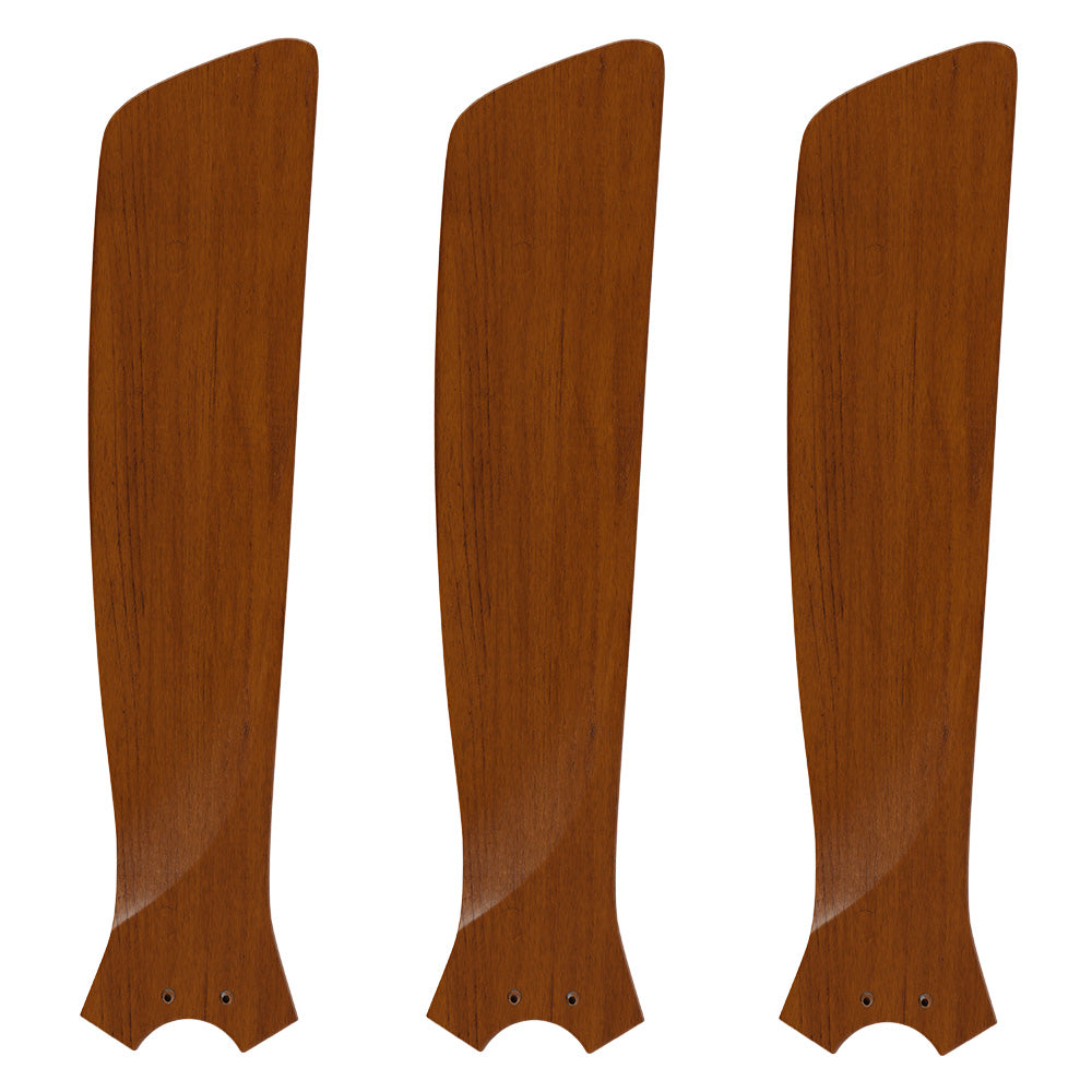 Sawyer 48 inch 3-Blade Smart Ceiling Fan Blades in amber walnut