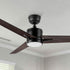 Skobeloff 52-inch ceiling fan with integrated LED light and remote control, designed for contemporary living spaces, with energy-efficient features and quiet operation.
