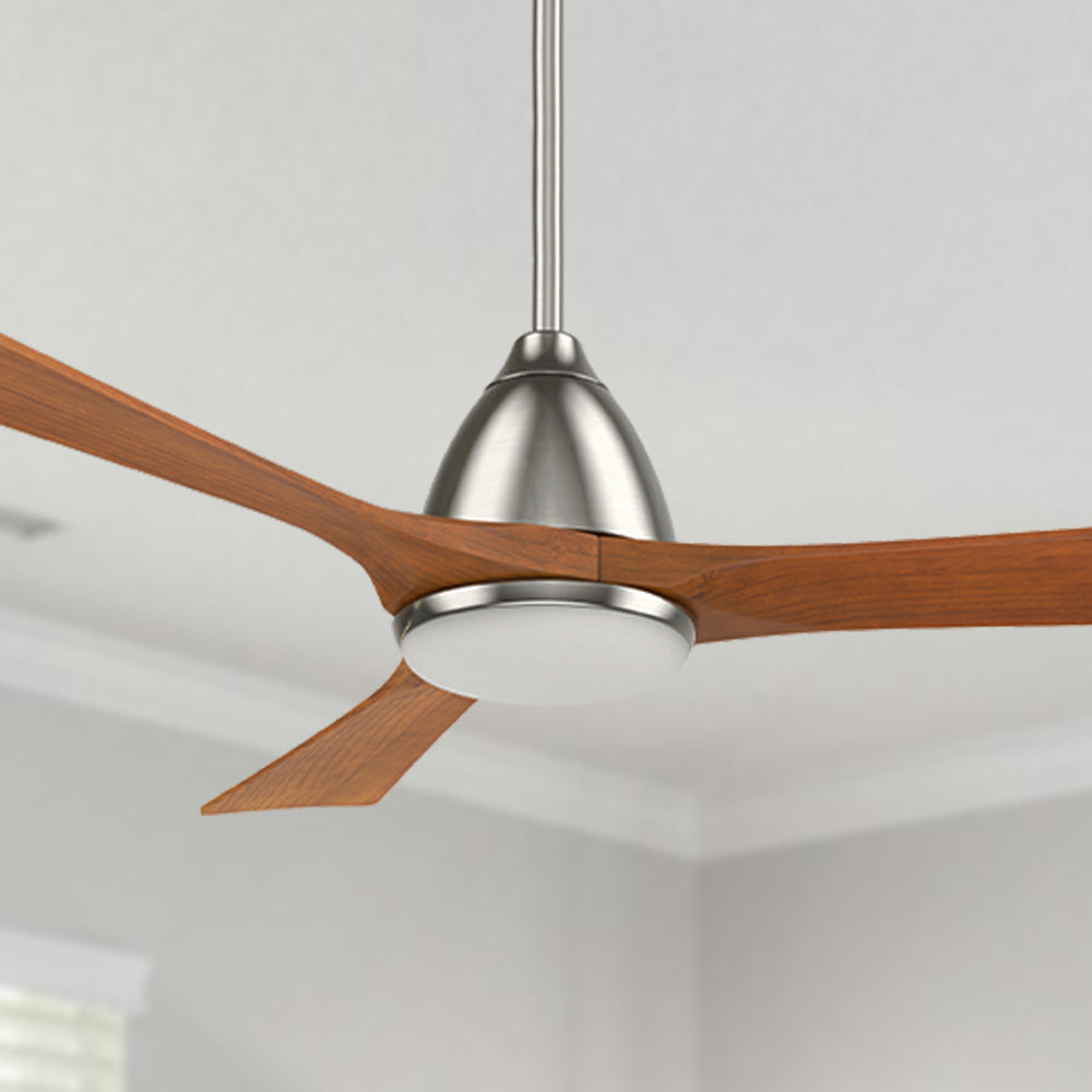 Cadiz 52 inch Wooden Blades Smart Ceiling Fan with LED Light