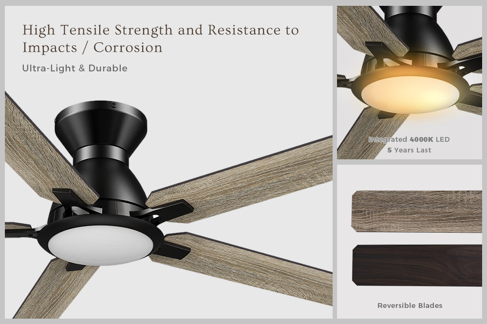 Smafan-Byrness-52-inch-Flush-Mount-Fan-with-Remote-and-Light-Kit-reversible-fan-blades