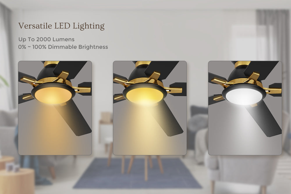 Smafan-Byrness-60-inch-Flush-Mount-Fan-black-and-gold-with-Remote-and-Light-Kit-living-room-dimmable-lighting
