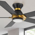 Carro Aspen 52 inch flush mount outdoor ceiling fan with light designed with a silent DC motor.