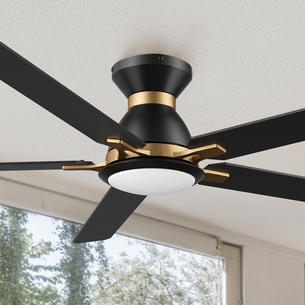 Sophistication, silence, and speed come together to create the revolutionary Byrness 52/60 inches modern ceiling fan.