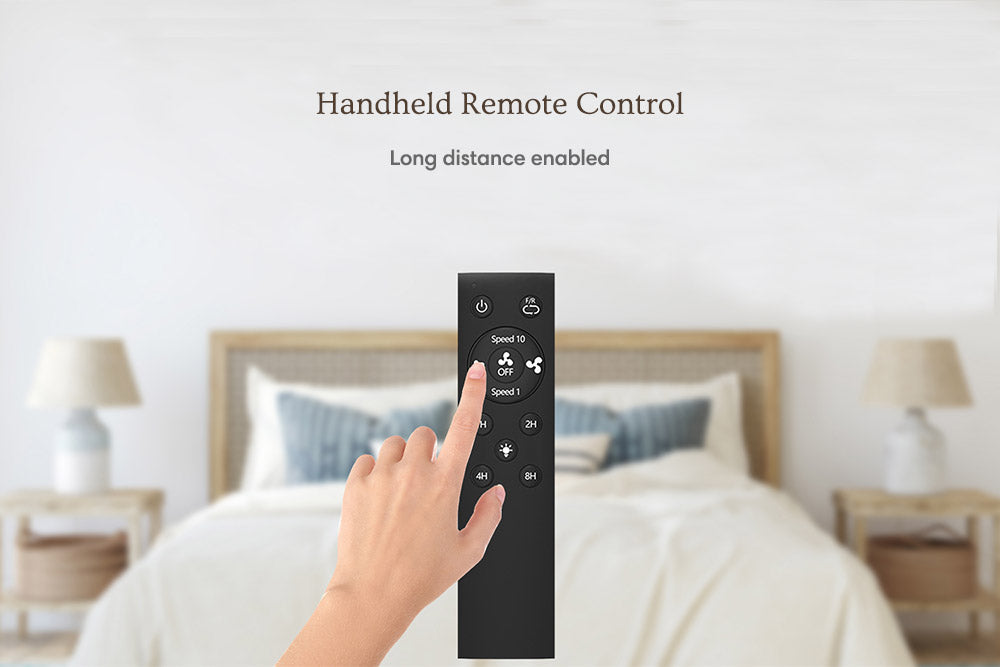 Smafan-Aero-52''-Modernist-Ceiling-Fan-with-handheld-Remote-control-and-Light-Kit
