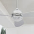 Smafan Corvin 52 inch smart ceiling fan with silver finish, elegant Plywood blades and has an integrated 4000K LED cool light.