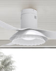 Smafan Daisy 52 inch flush mount smart ceiling fan with 3 blades and a 52-inch blade sweep has a charming blossoming flower appearance.
