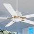 Smafan Essex 52 inch downrod smart ceiling fans with remote. with an integrated 4000K LED daylight.
