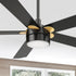 Carro Granby 52 inch smart outdoor ceiling fan with light, black and gold finish, elegant plywood blades and has an integrated 4000K LED daylight.