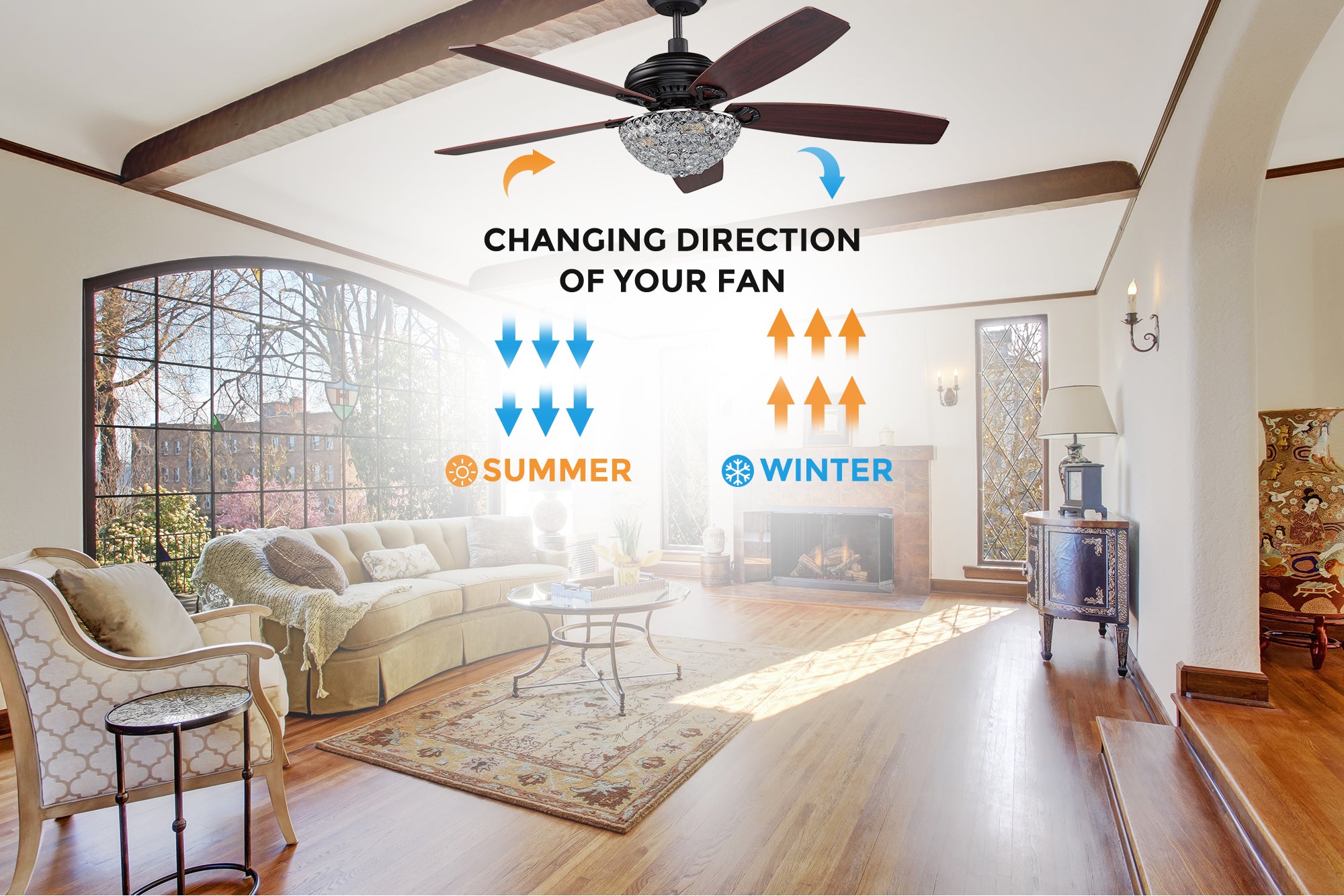 Smafan-Carro-Henderson-10-Speed-Crystal-Ceiling-Fan-with-Modern-Design-remote-control-reversible