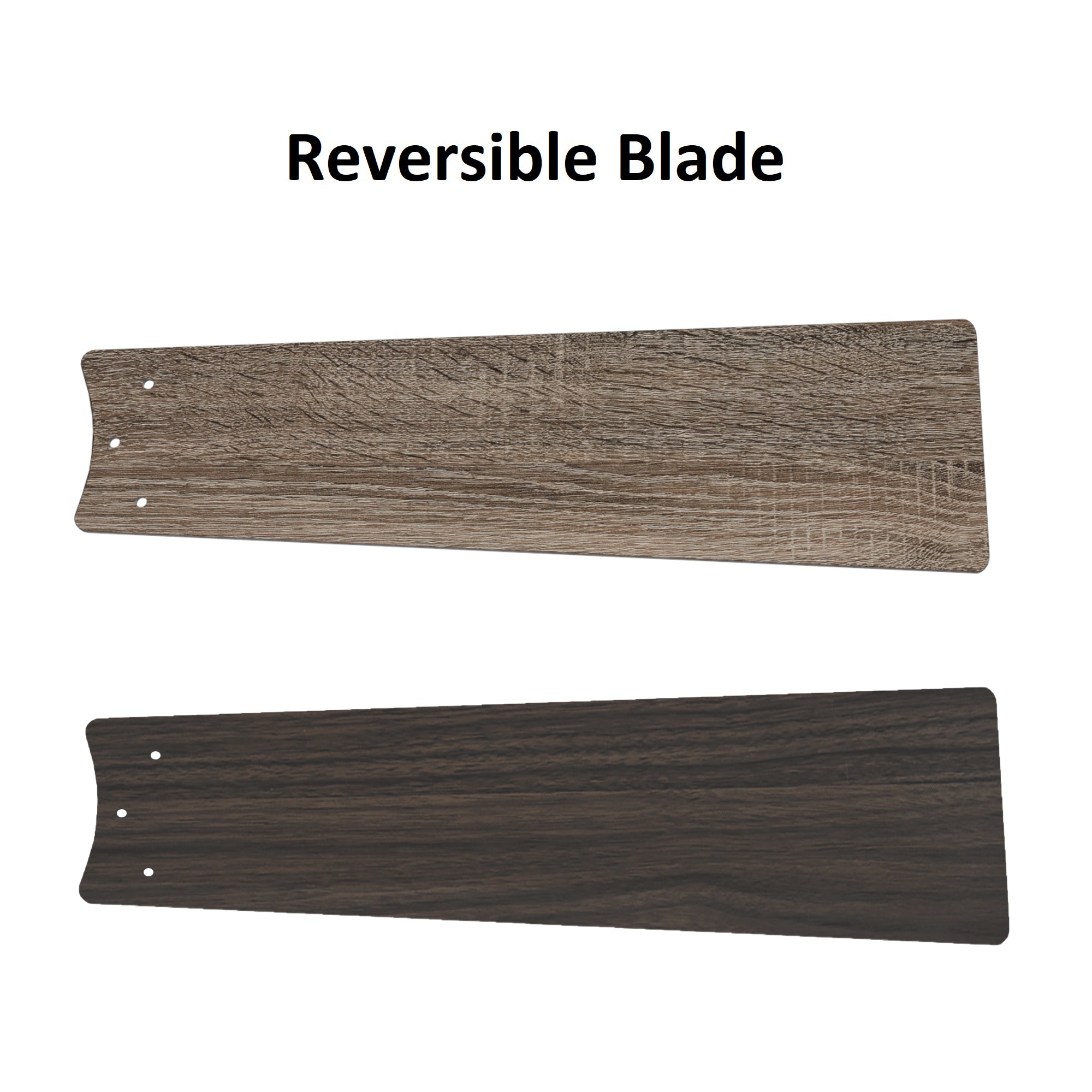 Carro Kalmar 60 inch remote control ceiling fan with reversible 5 plywood fan blades, light wood and dark wood design.