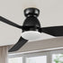 Carro Macon smart ceiling fan with light designed with Black finish, elegant ABS blades and has an integrated 4000K LED cool light.