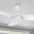 Smafan Prescott 36 inch smart ceiling fan features a crisp and white finish with elegant blades and modern accents to perfectly complement the décor of your preference.