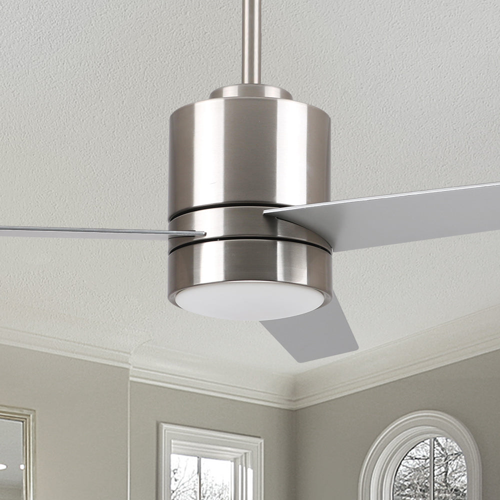 Smafan Ranger 52 inch smart ceiling fan blends elegantly into its surroundings while providing a cooling effect and strong airflow that large indoor living spaces need.