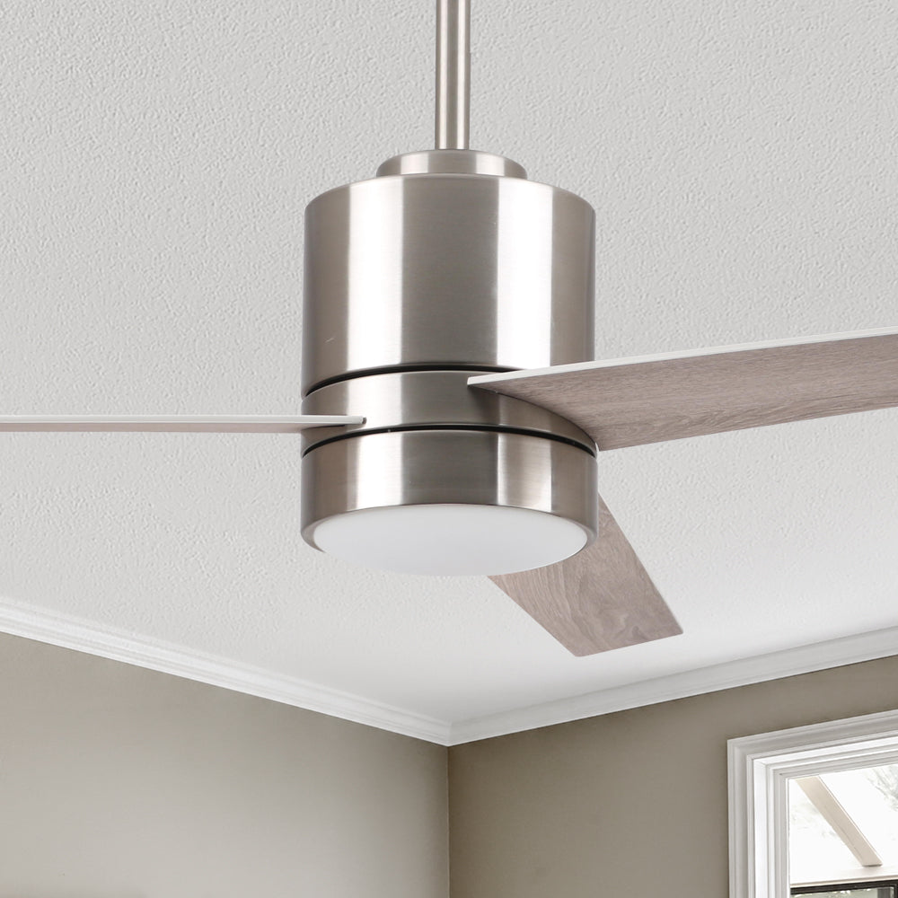 Smafan Ranger 52 inch smart ceiling fan blends elegantly into its surroundings while providing a cooling effect and strong airflow that large indoor living spaces need.