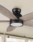 A pristine dark wood exterior, elegant plywood blades, and a charming LED lighting come together to create the subtle yet refined Treyton 52 inch pull chain ceiling fan.