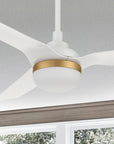 Carro Visalia 52 inch smart ceiling fan features Remote control, Wi-Fi apps and Voice control technology to set fan preferences.