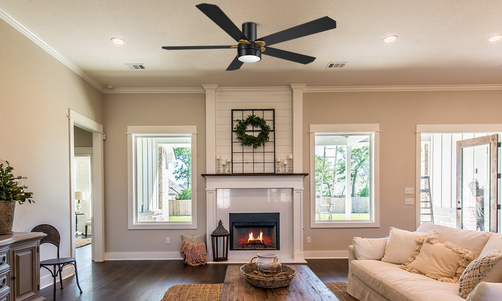 Smafan-Harlem-52-Outdoor-Flush-Mount-Fan-with-Light-Works-with-Alexa