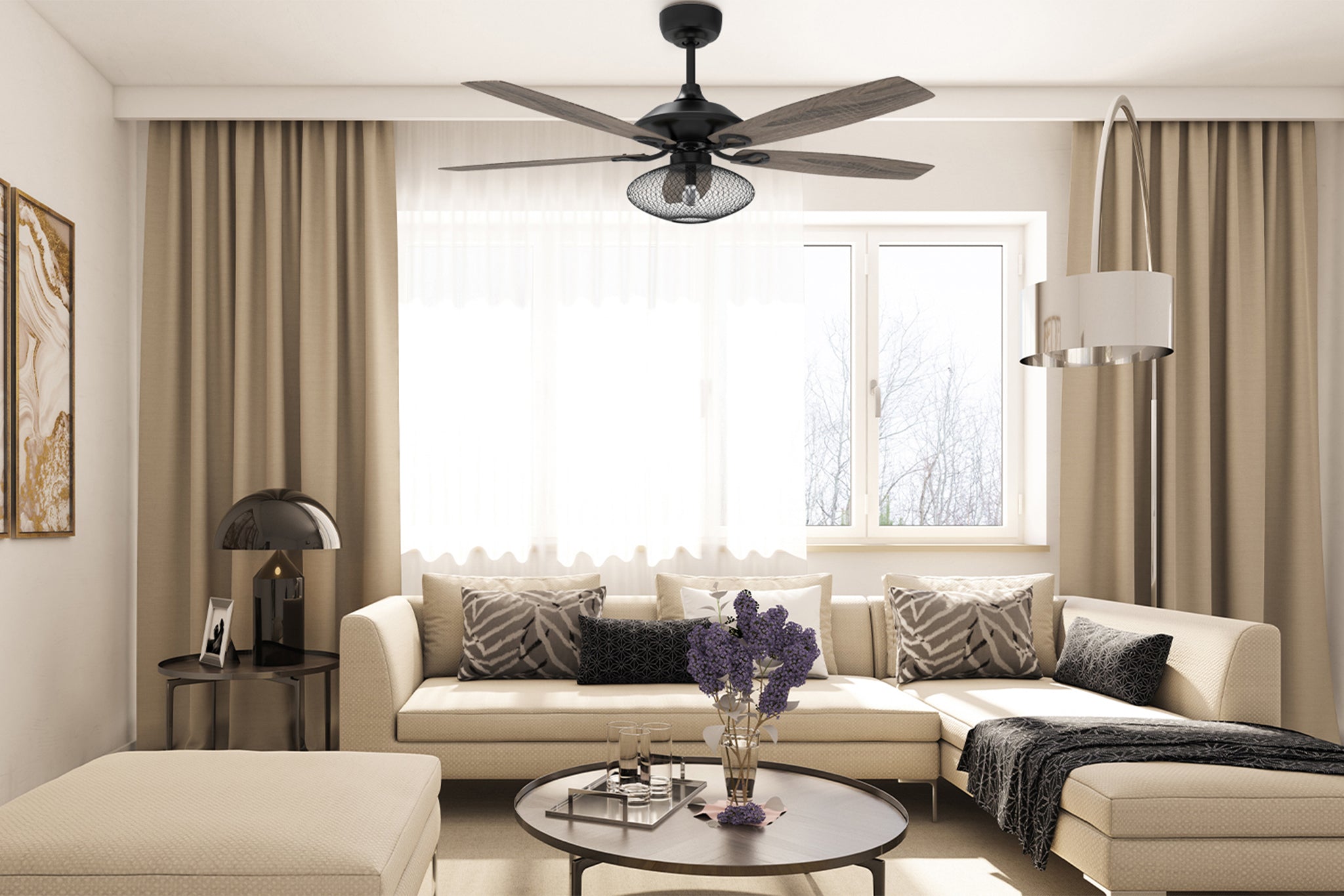 Smafan-Keller-Ceiling-Fan-10-Speed-options-with-Remote