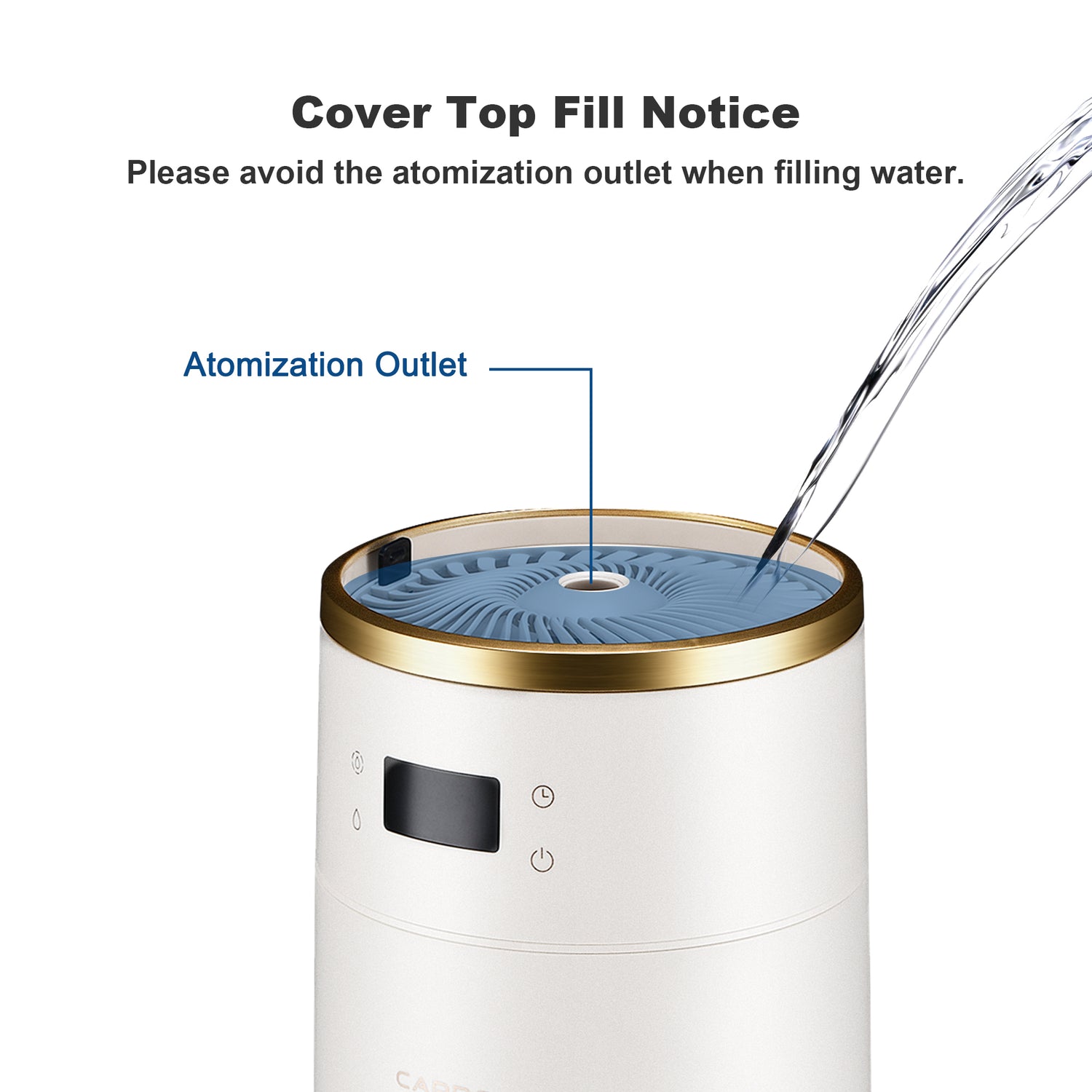 humidifier top fill supplementary instruction