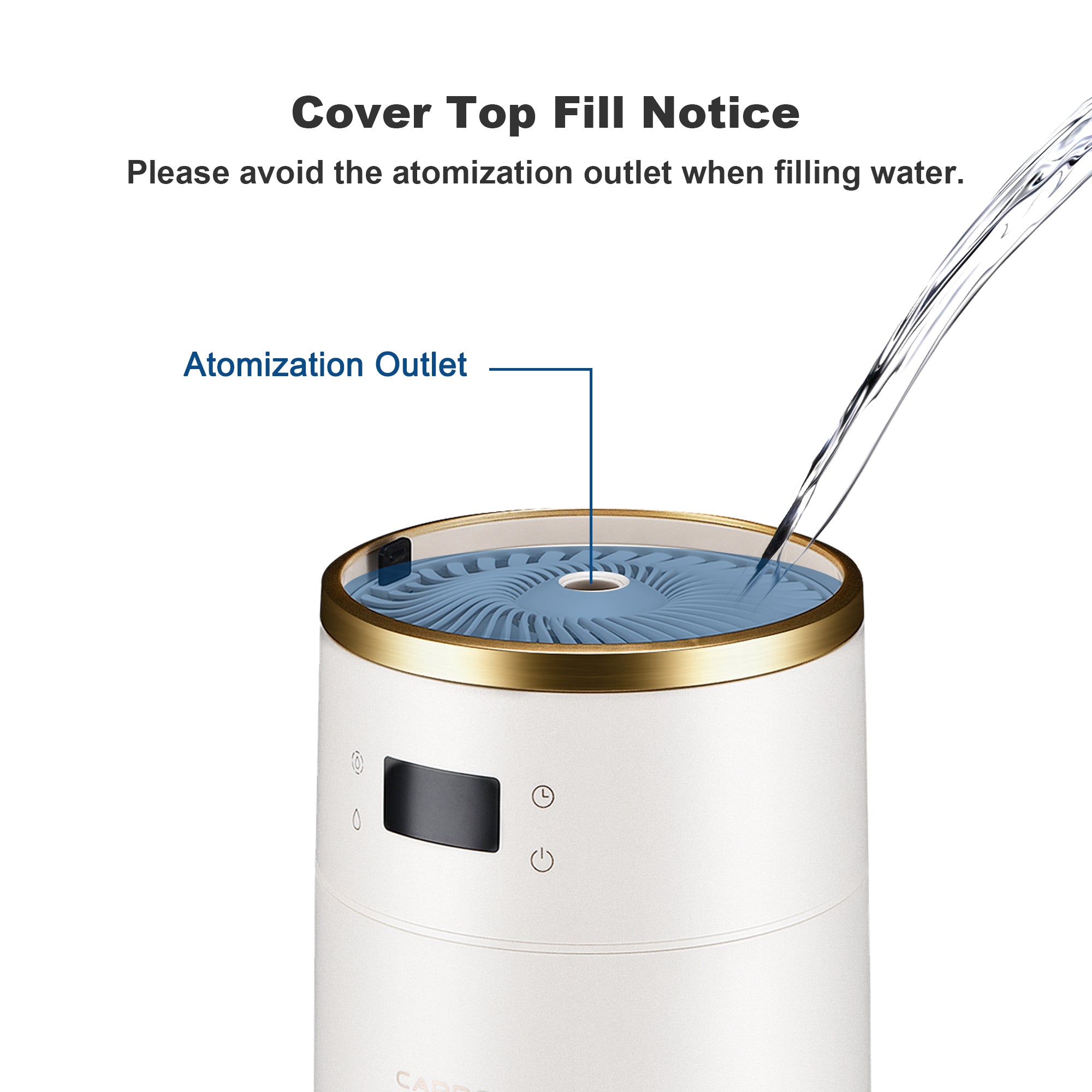humidifier top fill supplementary instruction