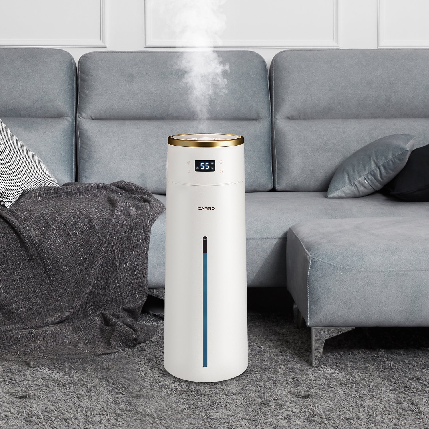 Smafan-carro-Jacinto-8L-topfillwater-Humidifier-white
