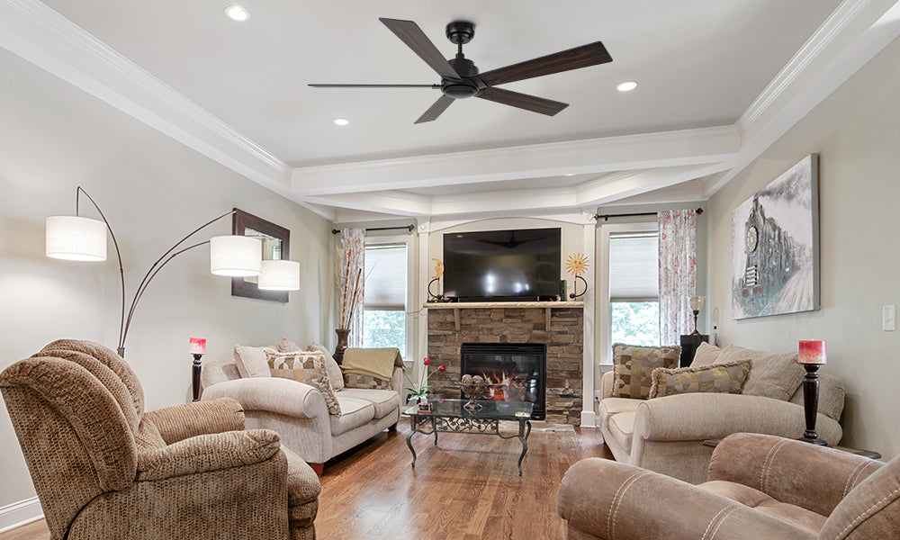 Ceiling fan in living room banner imgae #color_black