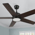 Illuminate your study space with 52in Silver Ceiling Fan. Modern design, dimmable LED, and reversible wind.