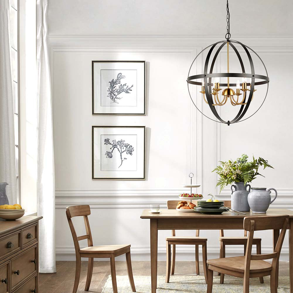 Odin Light Adjustable Globe Chandelier Pendant Light