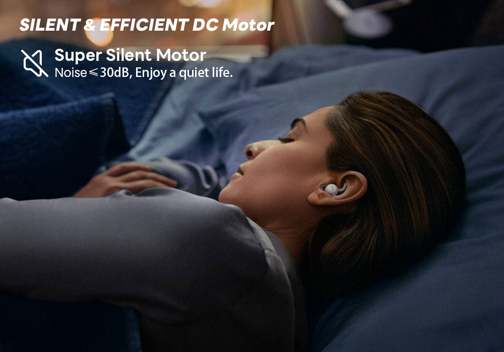 52-inch low profile ceiling fan with whisper-quiet dc motor, makes you enjoy the whole silent night.